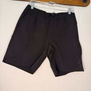 Men's RVCA Black Athletic Drawcord Performance Shorts